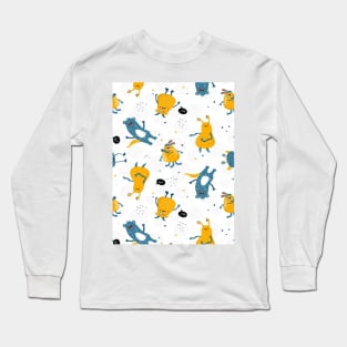 fun monster pattern Long Sleeve T-Shirt